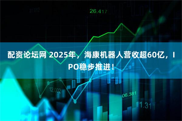 配资论坛网 2025年，海康机器人营收超60亿，IPO稳步推进！